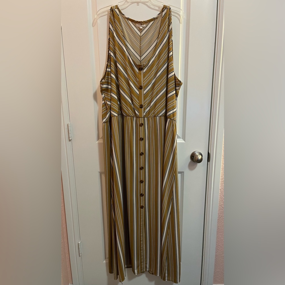 Yellow maxi dress